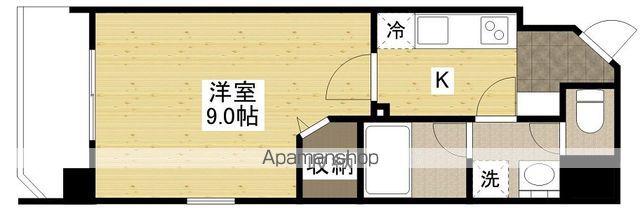 ライフメント堺町Ⅱ(1K/10階)の間取り写真