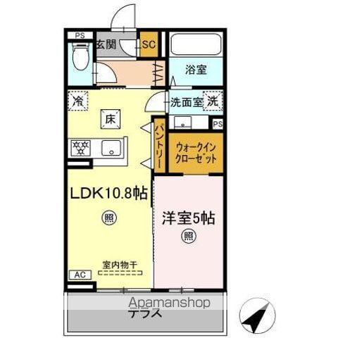 LUMIERE 33(1LDK/1階)の間取り写真