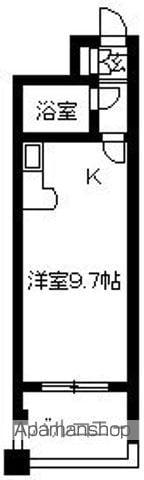 ダイアパレス新内町(ワンルーム/2階)の間取り写真