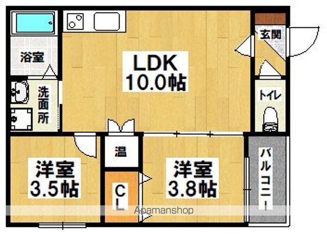 I MAISON RHODON(2LDK/3階)の間取り写真