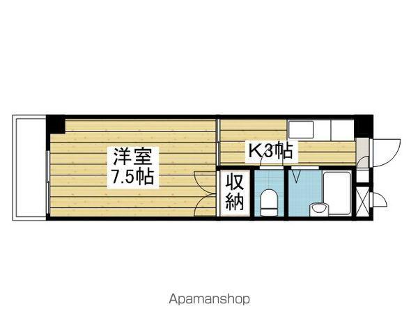 R4 マンション(1K/2階)の間取り写真