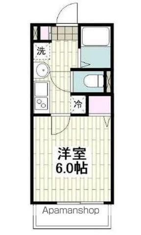 フルセイル上大岡Ⅱ(1K/1階)の間取り写真