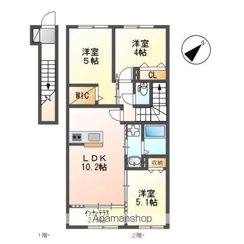 マリヤージュ(3LDK/2階)の間取り写真