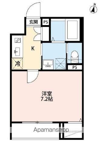 RH CHIBA(1K/2階)の間取り写真