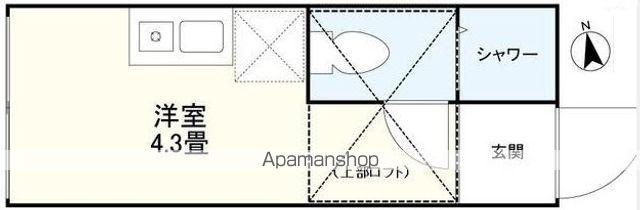 セブンス新宿(ワンルーム/2階)の間取り写真