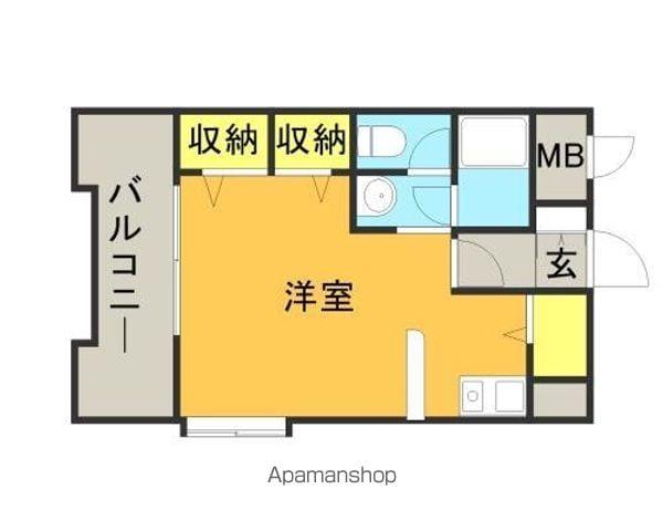 メゾン・ド・シャトラン(ワンルーム/4階)の間取り写真