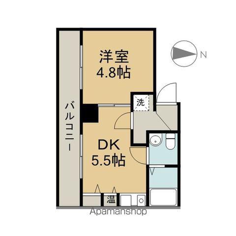 アーバンフラッツ新栄(1DK/13階)の間取り写真