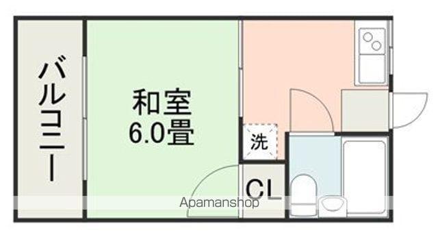 レピュート宮本(1K/2階)の間取り写真
