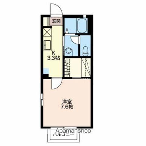 STEP COURT ONIWA(1K/2階)の間取り写真