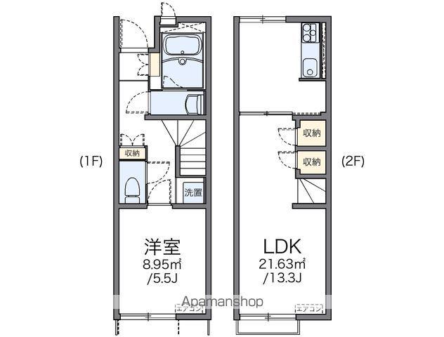 レオネクスト明神(1LDK/1階)の間取り写真