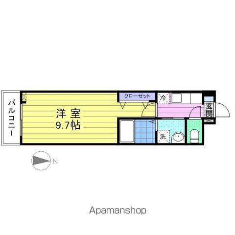 アリエッタ福室MⅡ(1K/3階)の間取り写真