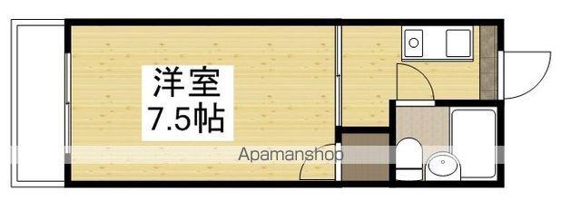 プレアール東古松(1K/4階)の間取り写真