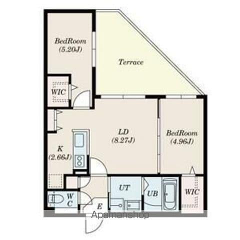 SーRESIDENCE琴似4条(2LDK/1階)の間取り写真