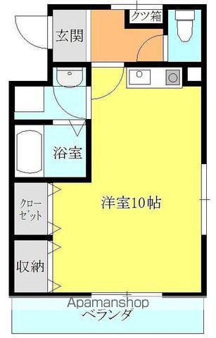 サンフィールド(ワンルーム/3階)の間取り写真