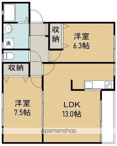 サニーコート60(2LDK/1階)の間取り写真