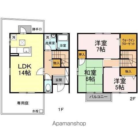 KNサニーハイツ(3LDK)の間取り写真