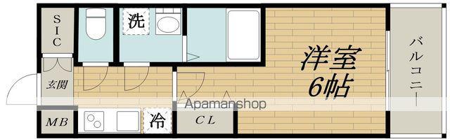 レジュールアッシュ塚本レジデンス(1K/9階)の間取り写真