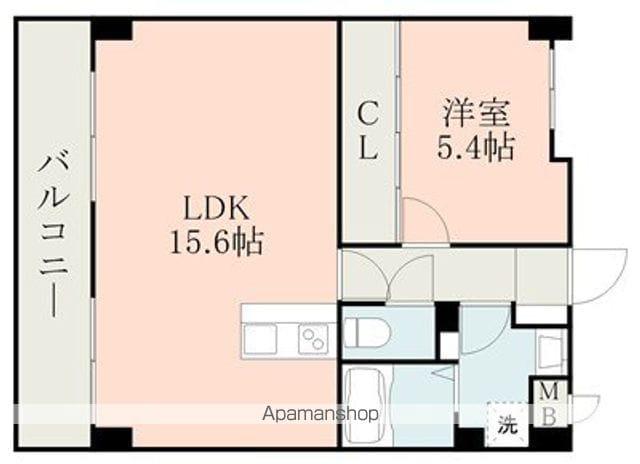テクノマンション大津Ⅱ(1LDK/7階)の間取り写真