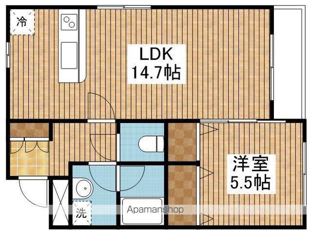 グランフィル紫竹山(1LDK/3階)の間取り写真