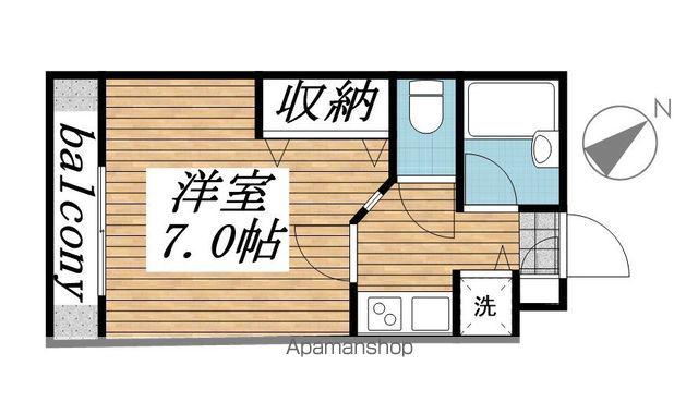 メゾンフジヨシ(1K/3階)の間取り写真