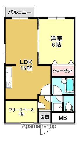 スカイコート大手町(1SLDK/5階)の間取り写真