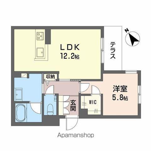 シャーメゾン雅(1LDK/1階)の間取り写真