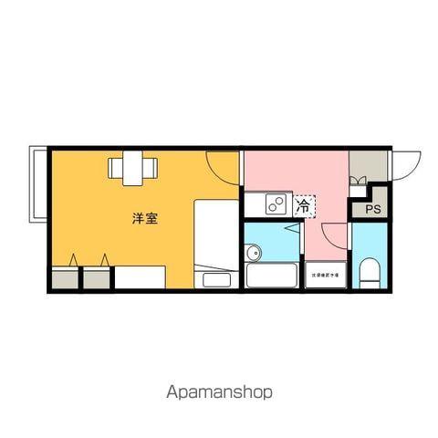 レオパレスボヌール(1K/2階)の間取り写真