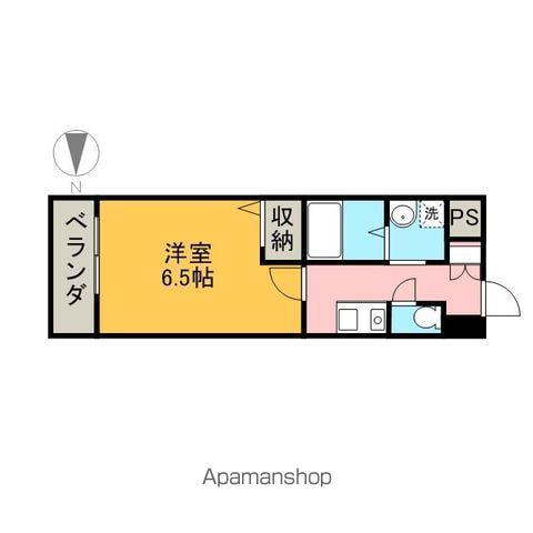 グリーンハイツ白川(1K/7階)の間取り写真