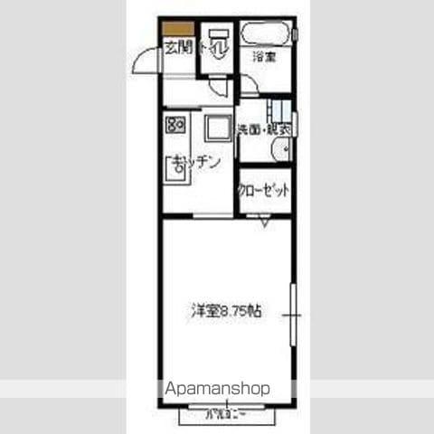 コスモス(1K/1階)の間取り写真
