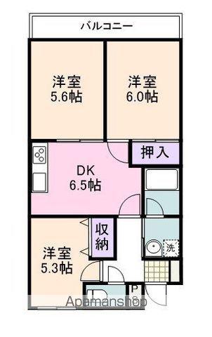 ラ・プラージュ(3DK/3階)の間取り写真