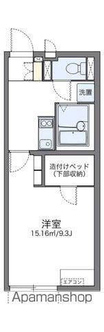 レオネクストYⅡ(1K/1階)の間取り写真