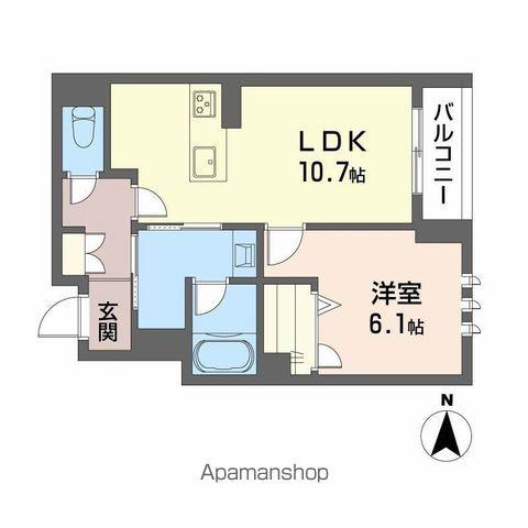 K&Jフォレストライト(1LDK/2階)の間取り写真
