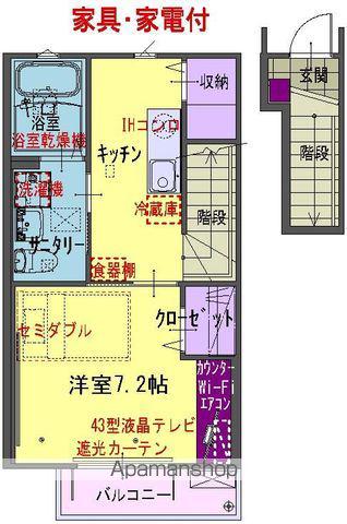 ヘリアンサス中野町(1K/2階)の間取り写真