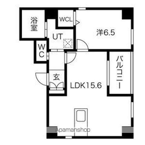 ラフォルテ(1LDK/3階)の間取り写真