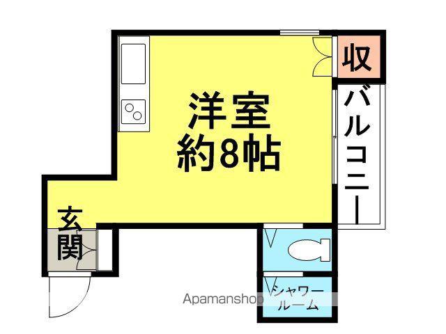 キューブ武庫川Ⅰ(ワンルーム/4階)の間取り写真