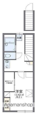 レオパレス竹乃井(1K/2階)の間取り写真