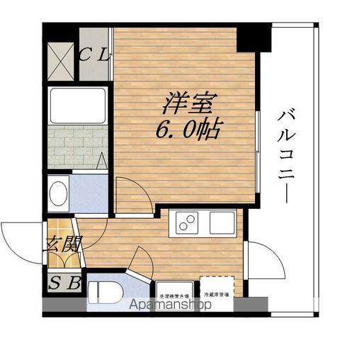 SERENITE新大阪カルム(1K/6階)の間取り写真
