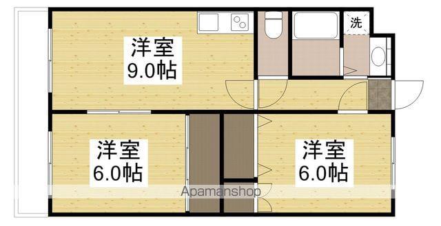 アーバン新徳田(2DK/3階)の間取り写真