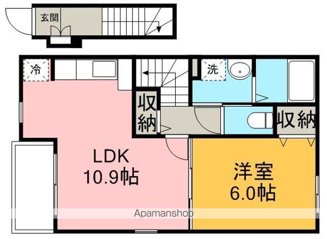 ラ・ティエラ(1LDK/2階)の間取り写真