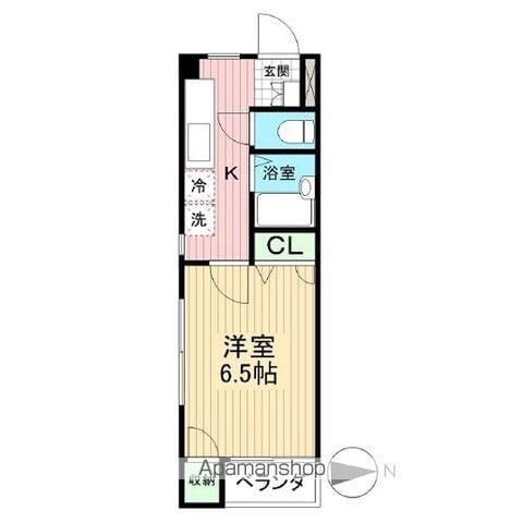 サンハイム石川(1K/2階)の間取り写真