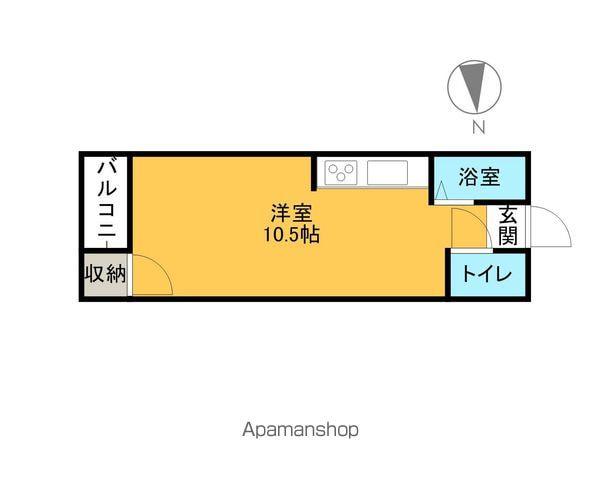 コーポワールド(1K/1階)の間取り写真