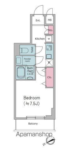エルスタンザ清澄白河(1K/3階)の間取り写真