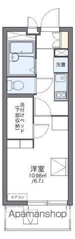 レオパレスクローバー(1K/3階)の間取り写真