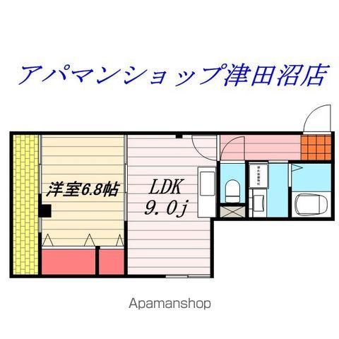 セラ大神宮下(1LDK/1階)の間取り写真