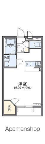 レオネクストジュネスⅥ(1K/1階)の間取り写真