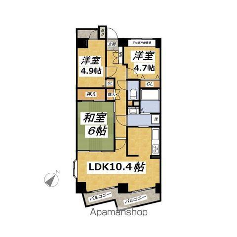 Jパレス桜台(3LDK/2階)の間取り写真