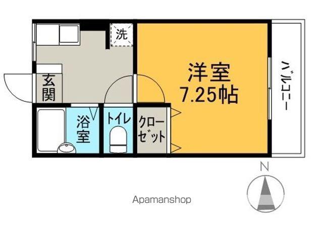 シティハイムきくや(1K/1階)の間取り写真