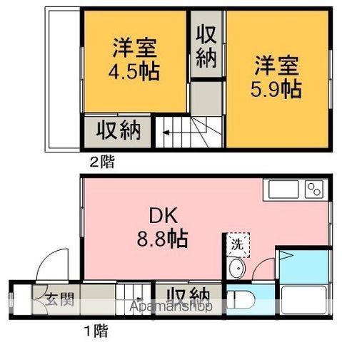 グリーンテラス橋本(2DK)の間取り写真