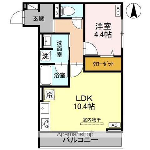 D-GRAN 飯田町(1LDK/3階)の間取り写真