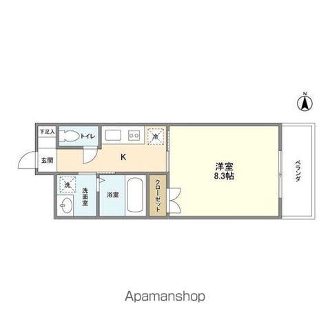 エルメディオ千種(1K/9階)の間取り写真